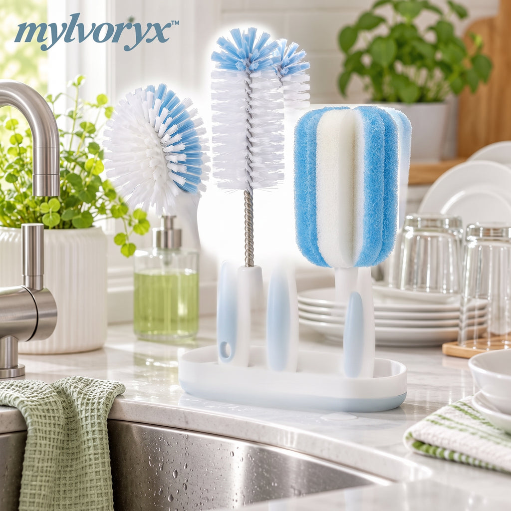 mylvoryx™ Sink & Bottle Cleaning Brush Set — Detail view